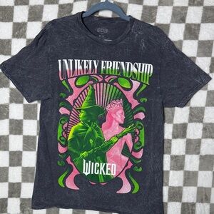 Wicked Unlikely Friendship Graphic T-Shirt - grey
